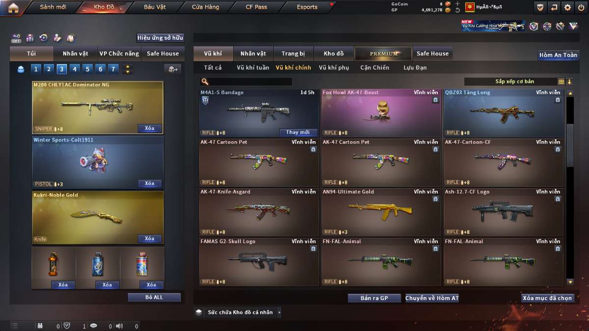shop acc cf uy tin gia re